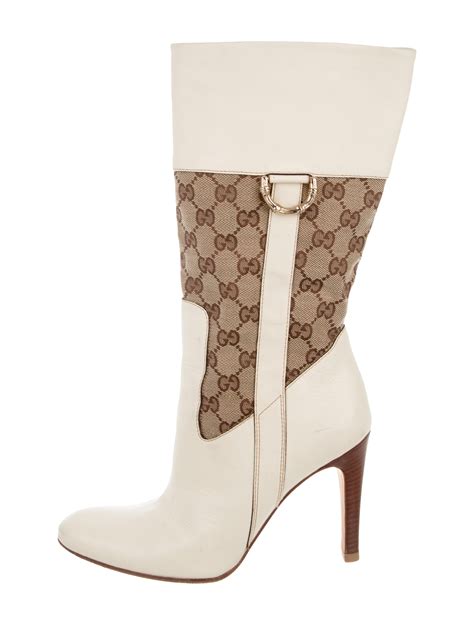 how much is gucci monogram boots|gucci high heel boots.